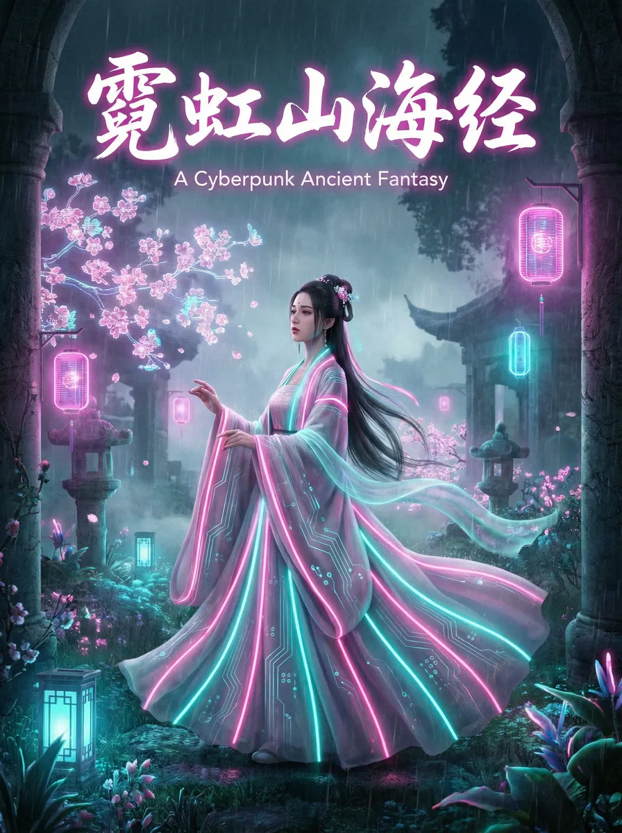 黑暗爆料 古风奇缘短剧 - 霓虹山海经海报